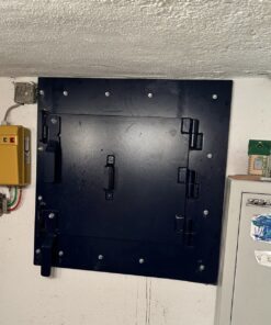Notausstieg für Kellerfenster blau