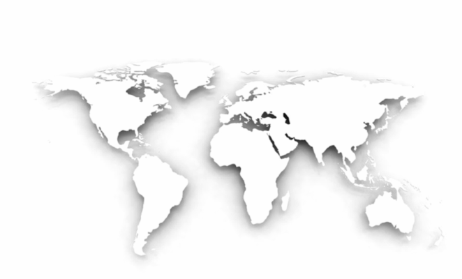 Zeichnung von Weltmappe
