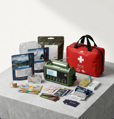 Notfallset kaufen – BSSD Defence Notfallset mit Radio, RTE und Erste-Hilfe-Set